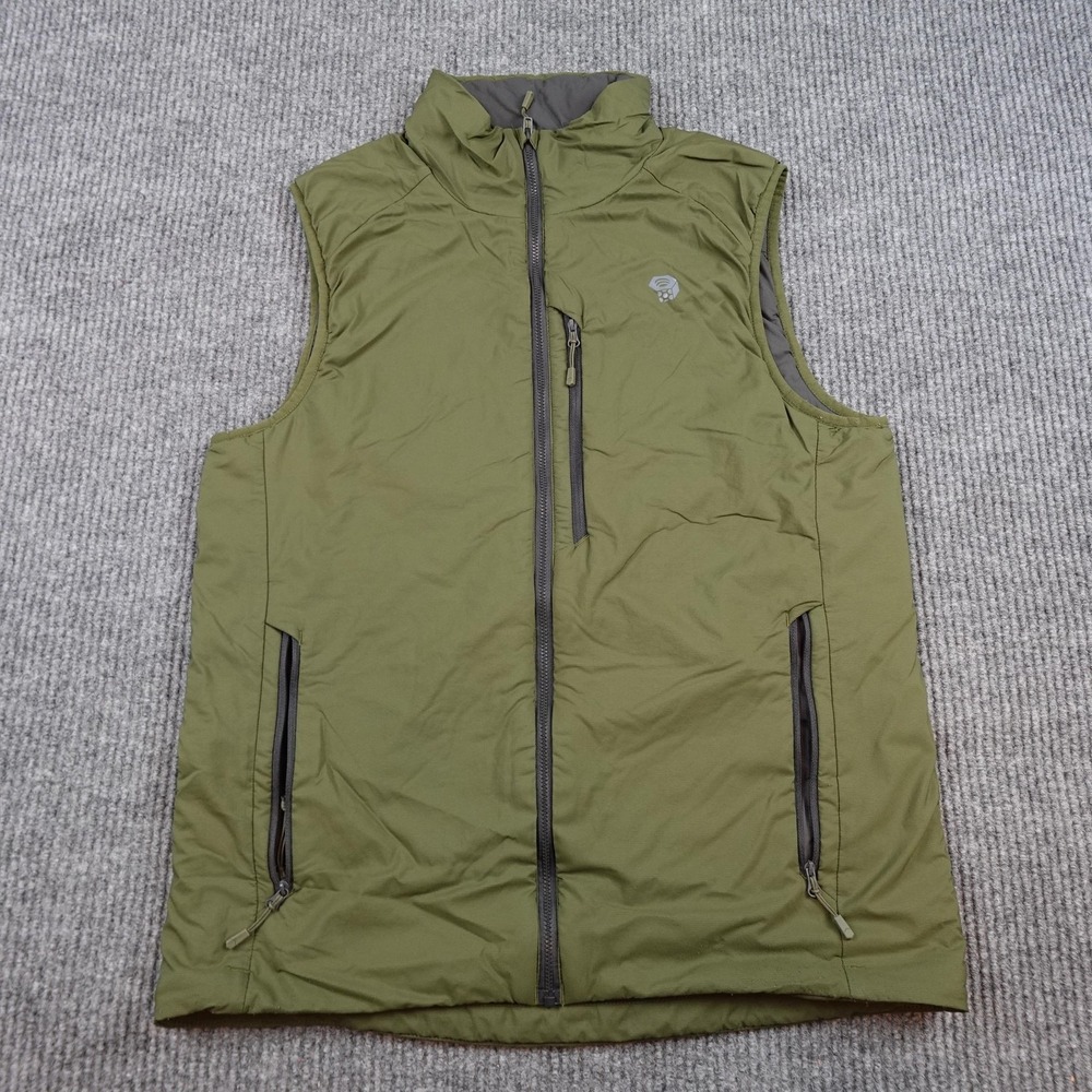 Mountain Hardwear Kor Strata Vest Mens Medium Green Puffer Full Zip Outdoor